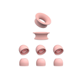 Quiet 1 Ear Tips + Loop Mute Calm Pink