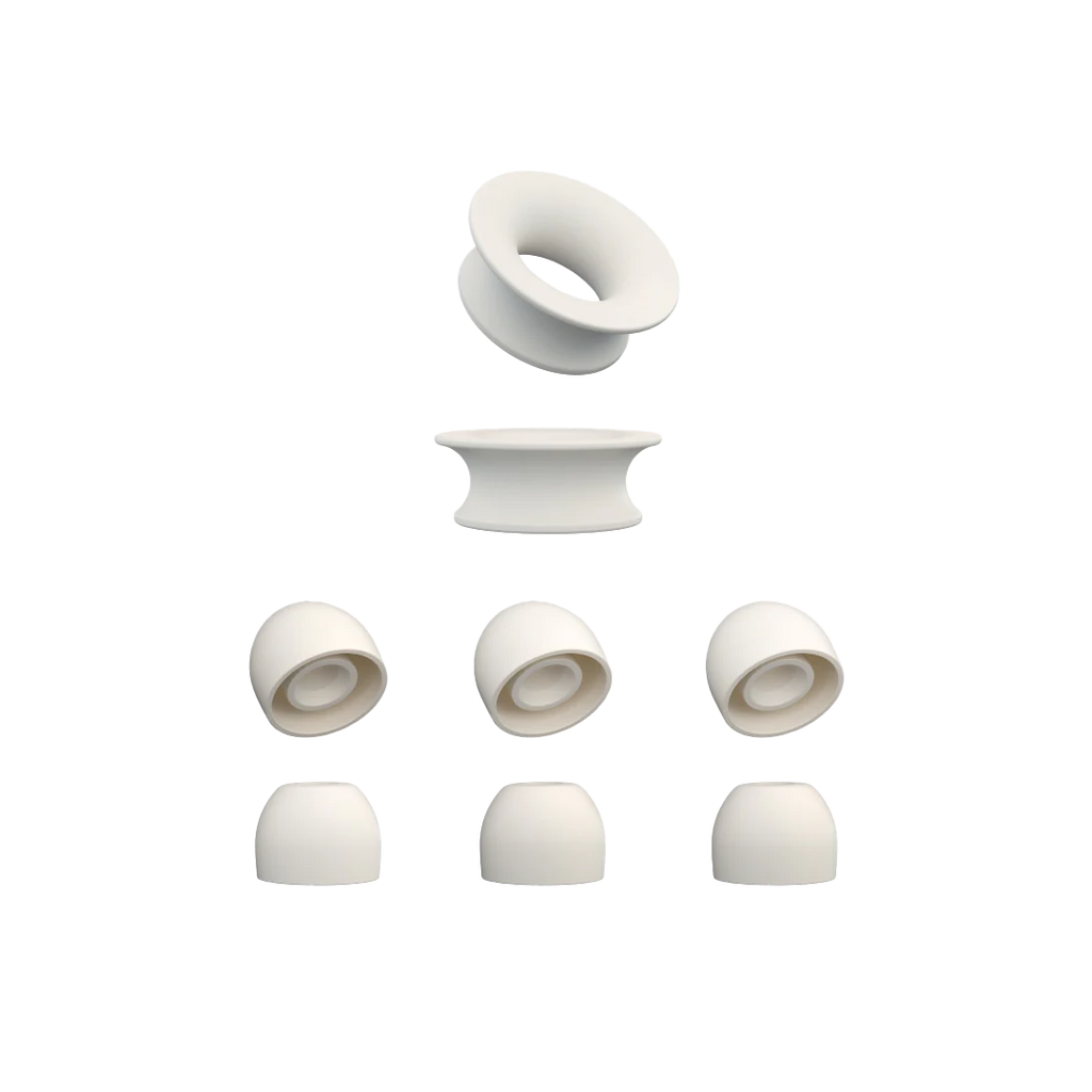 Quiet 1 Ear Tips + Loop Mute Zen White