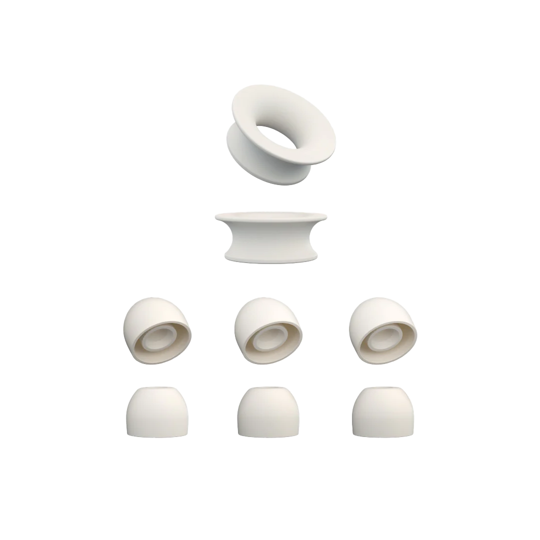 Quiet 1 Ear Tips + Loop Mute Zen White